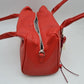 Classic Structured Shoulder Bag with Heart Charm Accent