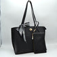 Structured Shoulder Tote Bag with Matching Pouch and Scarf