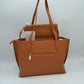 Structured Shoulder Tote Bag with Matching Pouch and Scarf
