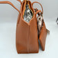 Structured Shoulder Tote Bag with Matching Pouch and Scarf