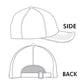 Hamsa Hand Pointed Evil Eye Pattern Printed Baseball Cap