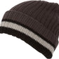 Sakkas Sam Unisex Ribbed Stripe Beanie Cap