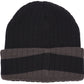 Sakkas Sam Unisex Ribbed Stripe Beanie Cap