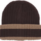 Sakkas Sam Unisex Ribbed Stripe Beanie Cap