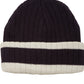 Sakkas Sam Unisex Ribbed Stripe Beanie Cap