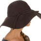 Sakkas Womens 100% Wool Wide Brim Foldable Floppy Hat