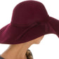Sakkas Womens 100% Wool Wide Brim Foldable Floppy Hat