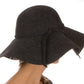 Sakkas Womens 100% Wool Wide Brim Foldable Floppy Hat