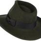 Sakkas Flynn Grosgrain Bow Wide Brim Wool Fedora