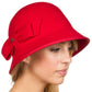 Sakkas May Vintage Style Wool Cloche Bell Hat