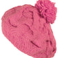 Sakkas Cable Knit Pom Pom Thick Slouch Hat