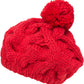 Sakkas Cable Knit Pom Pom Thick Slouch Hat
