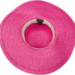 Sakkas Daisy UPF 50+ 100% Paper Straw Flower Accent Wide Brim Floppy Hat