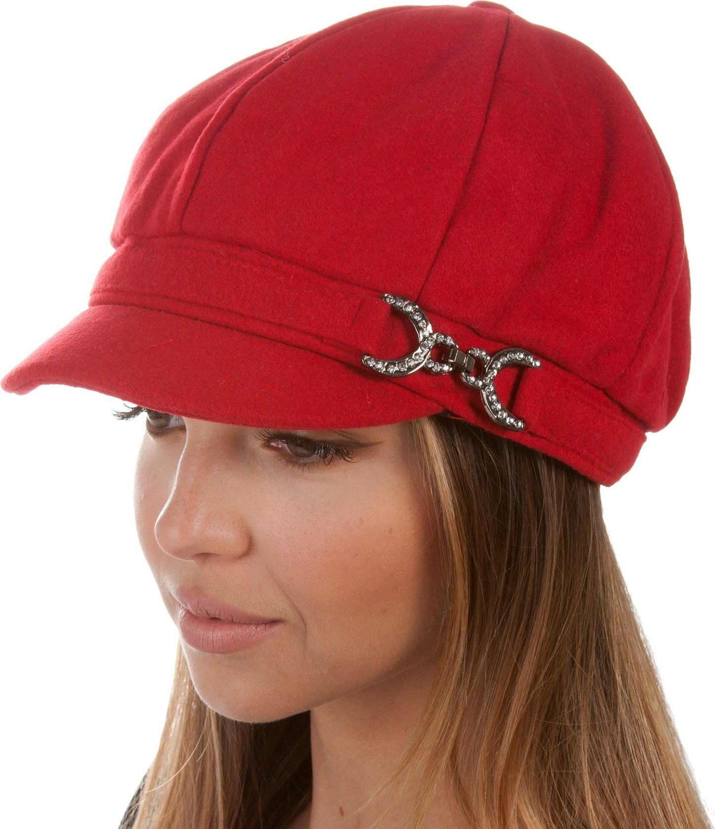 Sakkas Jessica Unisex Wool Newsboy Cabbie Hat