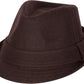 Sakkas Original Unisex Structured Wool Fedora Hat
