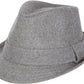 Sakkas Original Unisex Structured Wool Fedora Hat