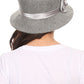 Sakkas Alice Satin Rose Vintage Style Wool Cloche Hat