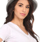 Sakkas Alice Satin Rose Vintage Style Wool Cloche Hat