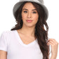 Sakkas Alice Satin Rose Vintage Style Wool Cloche Hat