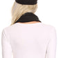 Sakkas Bri Classic Button Cable Knit Beanie Hat And Matching Infinity Scarf Set
