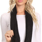 Sakkas Bri Classic Button Cable Knit Beanie Hat And Matching Infinity Scarf Set