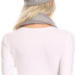 Sakkas Bri Classic Button Cable Knit Beanie Hat And Matching Infinity Scarf Set