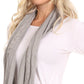 Sakkas Bri Classic Button Cable Knit Beanie Hat And Matching Infinity Scarf Set