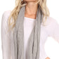 Sakkas Bri Classic Button Cable Knit Beanie Hat And Matching Infinity Scarf Set