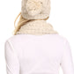 Sakkas Haile Metallic Threaded Woven Classic Hat Beanie And Infinity Scarf Set