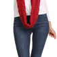 Sakkas Haile Metallic Threaded Woven Classic Hat Beanie And Infinity Scarf Set