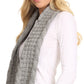 Sakkas Haile Metallic Threaded Woven Classic Hat Beanie And Infinity Scarf Set