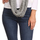 Sakkas Haile Metallic Threaded Woven Classic Hat Beanie And Infinity Scarf Set