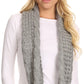 Sakkas Haile Metallic Threaded Woven Classic Hat Beanie And Infinity Scarf Set