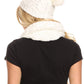 Sakkas Haile Metallic Threaded Woven Classic Hat Beanie And Infinity Scarf Set