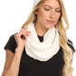 Sakkas Haile Metallic Threaded Woven Classic Hat Beanie And Infinity Scarf Set