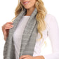 Sakkas Sayla Rhinestone Jewel Soft Warm Woven Cable Knit Beanie Hat And Scarf Set