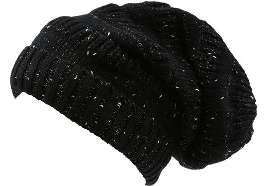 Gorro Slouchy Alto Largo Sakkas Kase, Tejido a Rayas, Estilo Pescador, Unisex