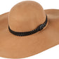 Sakkas Liuliu Wide Vintage Style Floppy Hat Removable Interchangeable Bow Ribbon