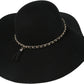 Sakkas Liuliu Wide Vintage Style Floppy Hat Removable Interchangeable Bow Ribbon