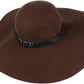 Sakkas Liuliu Wide Vintage Style Floppy Hat Removable Interchangeable Bow Ribbon