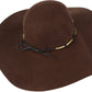 Sakkas Liuliu Wide Vintage Style Floppy Hat Removable Interchangeable Bow Ribbon