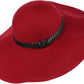 Sakkas Liuliu Wide Vintage Style Floppy Hat Removable Interchangeable Bow Ribbon