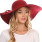 Sakkas Liuliu Wide Vintage Style Floppy Hat Removable Interchangeable Bow Ribbon