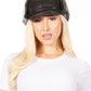 Sakkas Leather Shearling Unisex Aviator Trapper Winter Cap Ear Flaps Warm Ushanka Hunting Ski Snow Hat Faux Fur Chin Strap