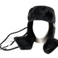 Sakkas Dab Unisex Faux Fur Ushanka Trapper Hat Chin Strap Removable Mask Russian Aviator Trooper Winter Hat for Men & Women