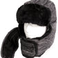Sakkas Alex Ushanka Trapper Hat Removable Mask Faux Fur Winter Aviator Russian Hat, Windproof Cold Weather for Men & Women