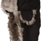 Sakkas Morgan Trapper Hat Ushanka Trooper Unisex Winter Faux Fur Ear Flap with Chin Strap, Warm Ski Snowboard Hunting Cap