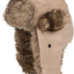 Sakkas Morgan Trapper Hat Ushanka Trooper Unisex Winter Faux Fur Ear Flap with Chin Strap, Warm Ski Snowboard Hunting Cap