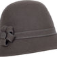 Sakkas Molly Vintage Style Wool Cloche Hat