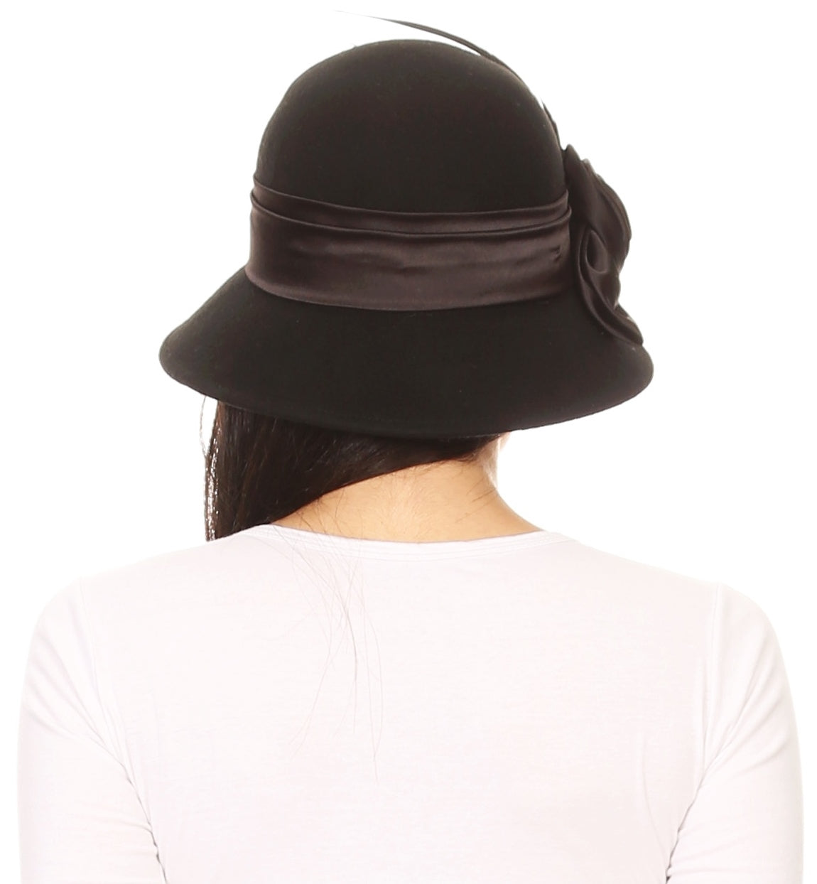 Sakkas Danielle Sombrero Cloche de Lana Estilo Vintage